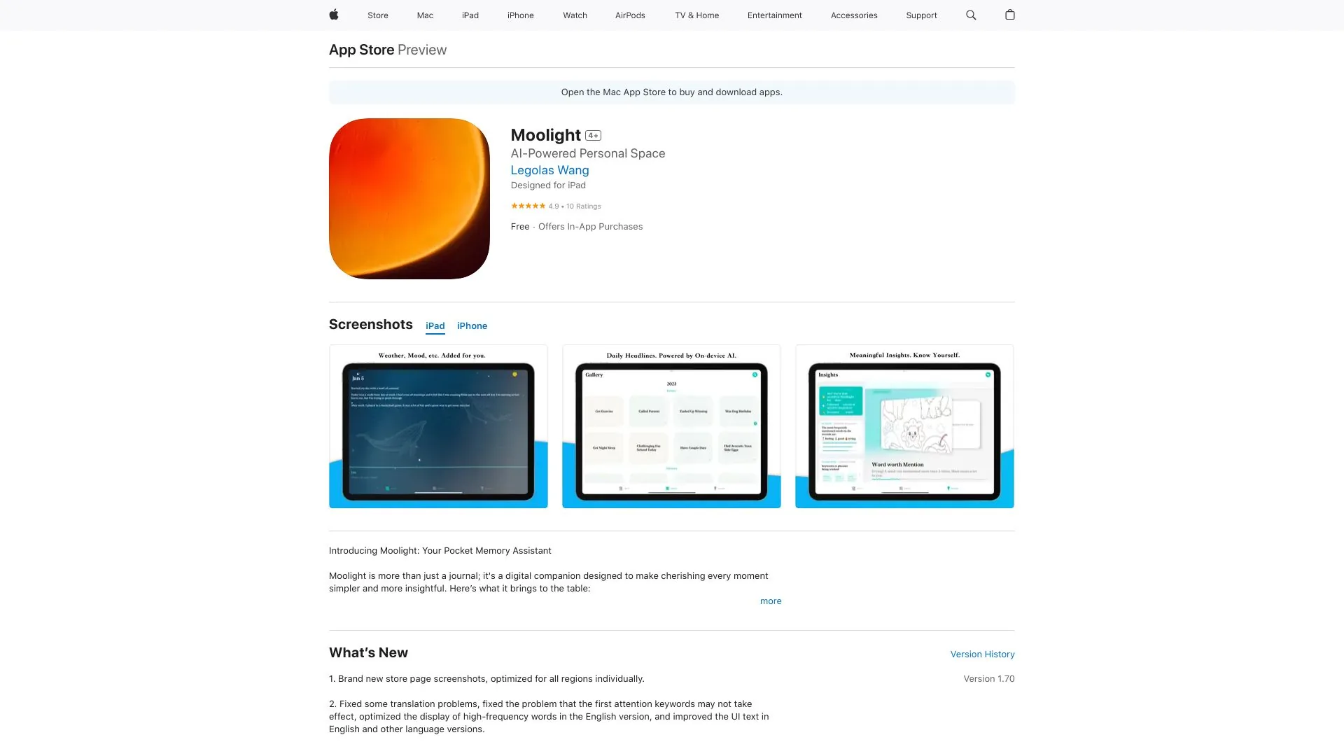 ThoughtGlow screenshot