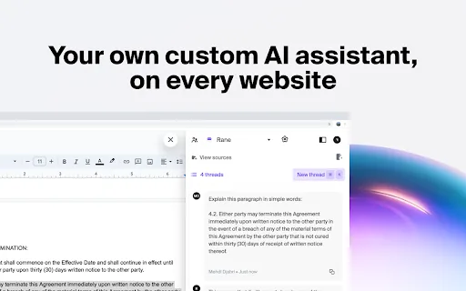 Rane's Custom Assistants screenshot