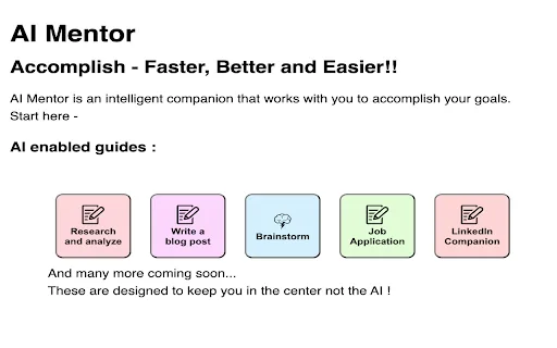 AI Mentor screenshot