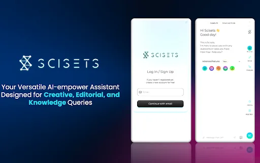 Scisets AI screenshot