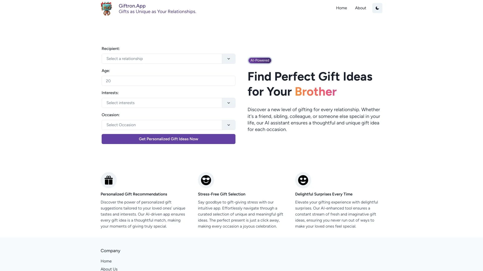 Giftron screenshot