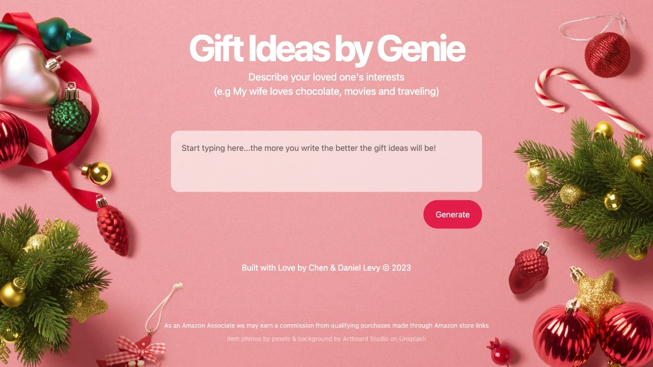 Gifts Genie screenshot