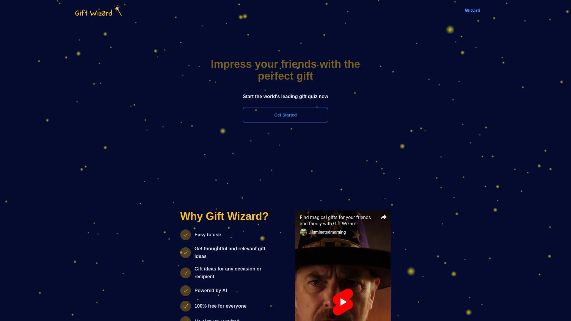 Gift Wizard screenshot