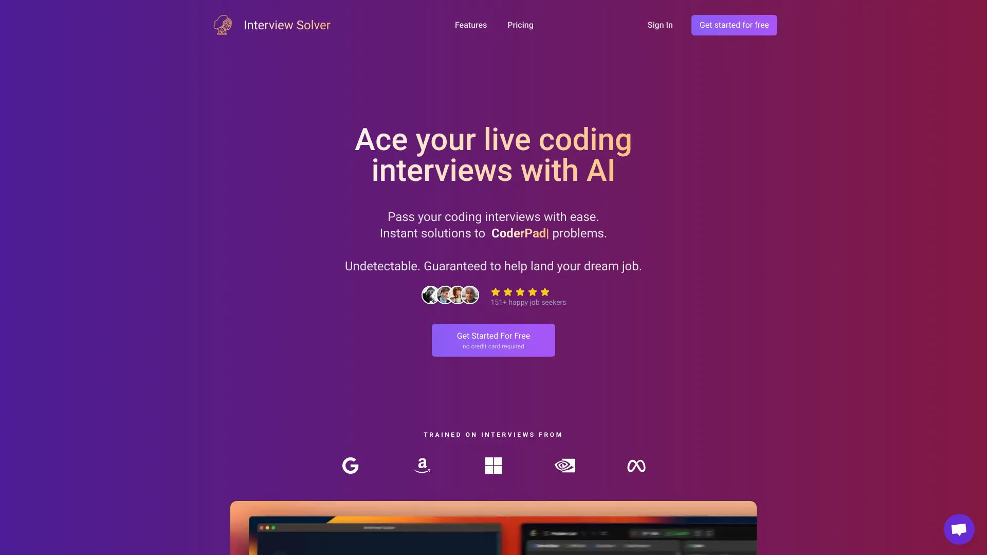 Interview Solver screenshot