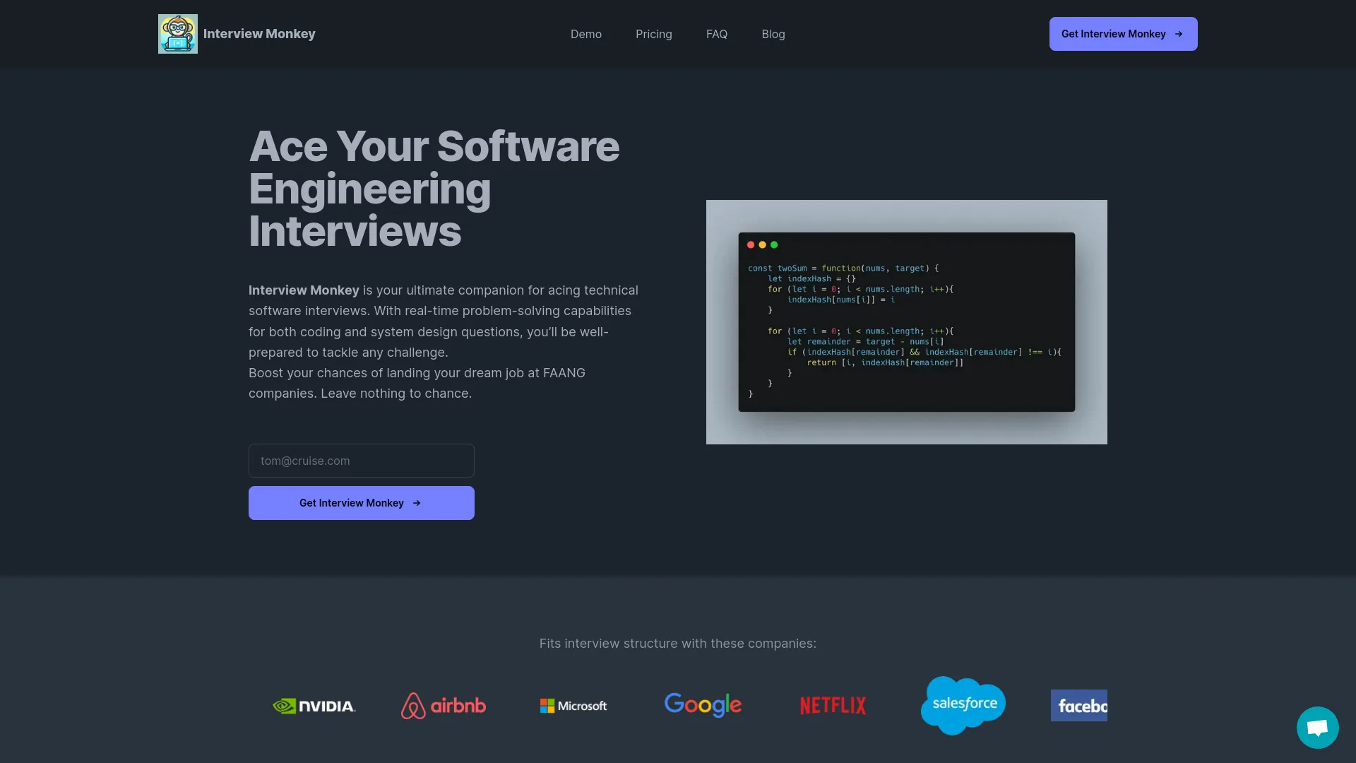Interview Monkey AI screenshot