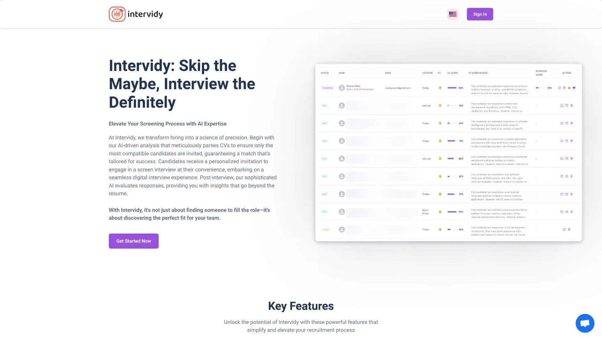 Intervidy screenshot