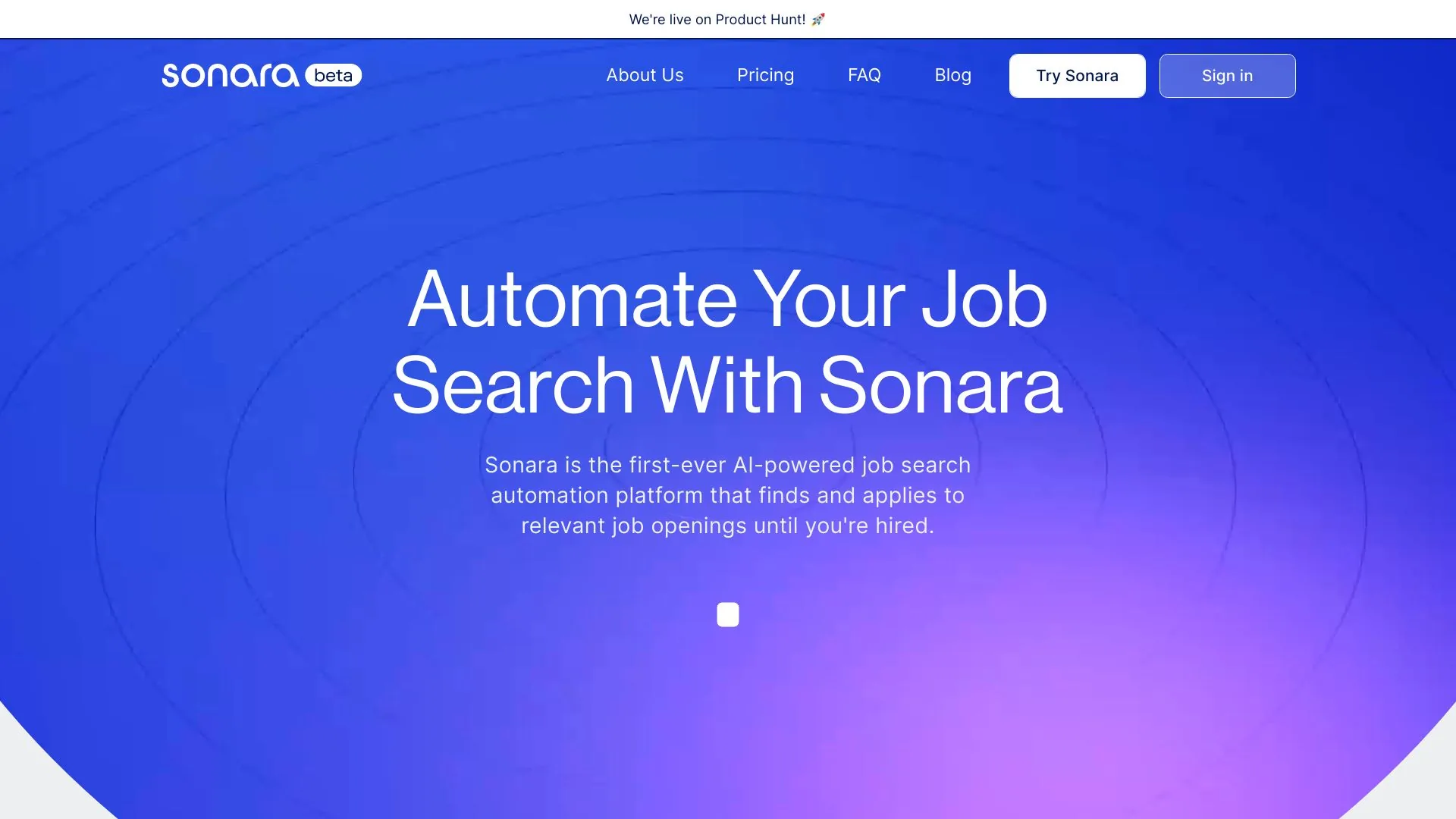 Sonara：AI驱动的自动化工作搜索和申请 screenshot