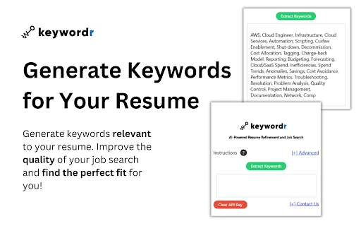 Keywordr screenshot