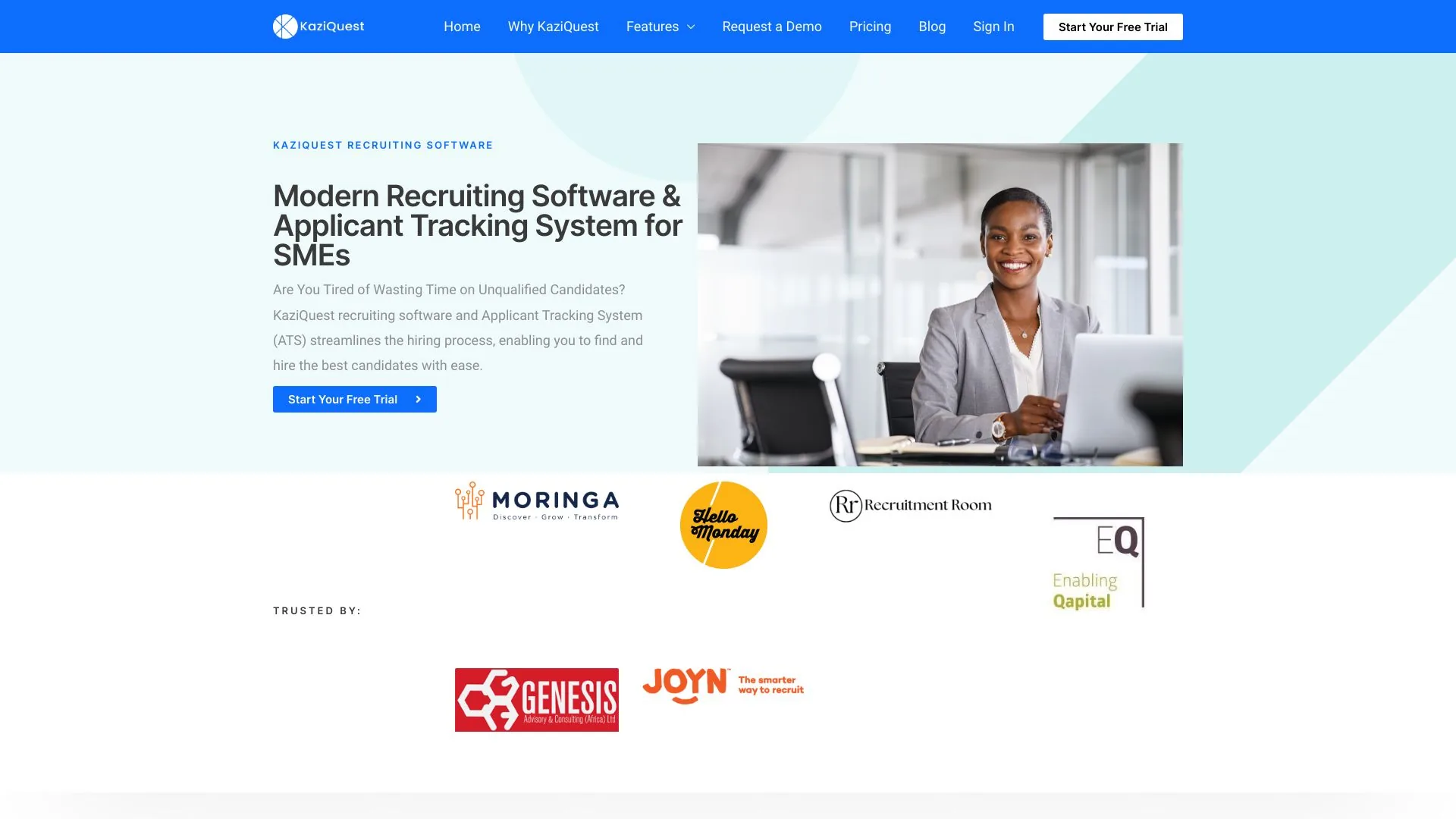 KaziQuest Recruiting Software screenshot