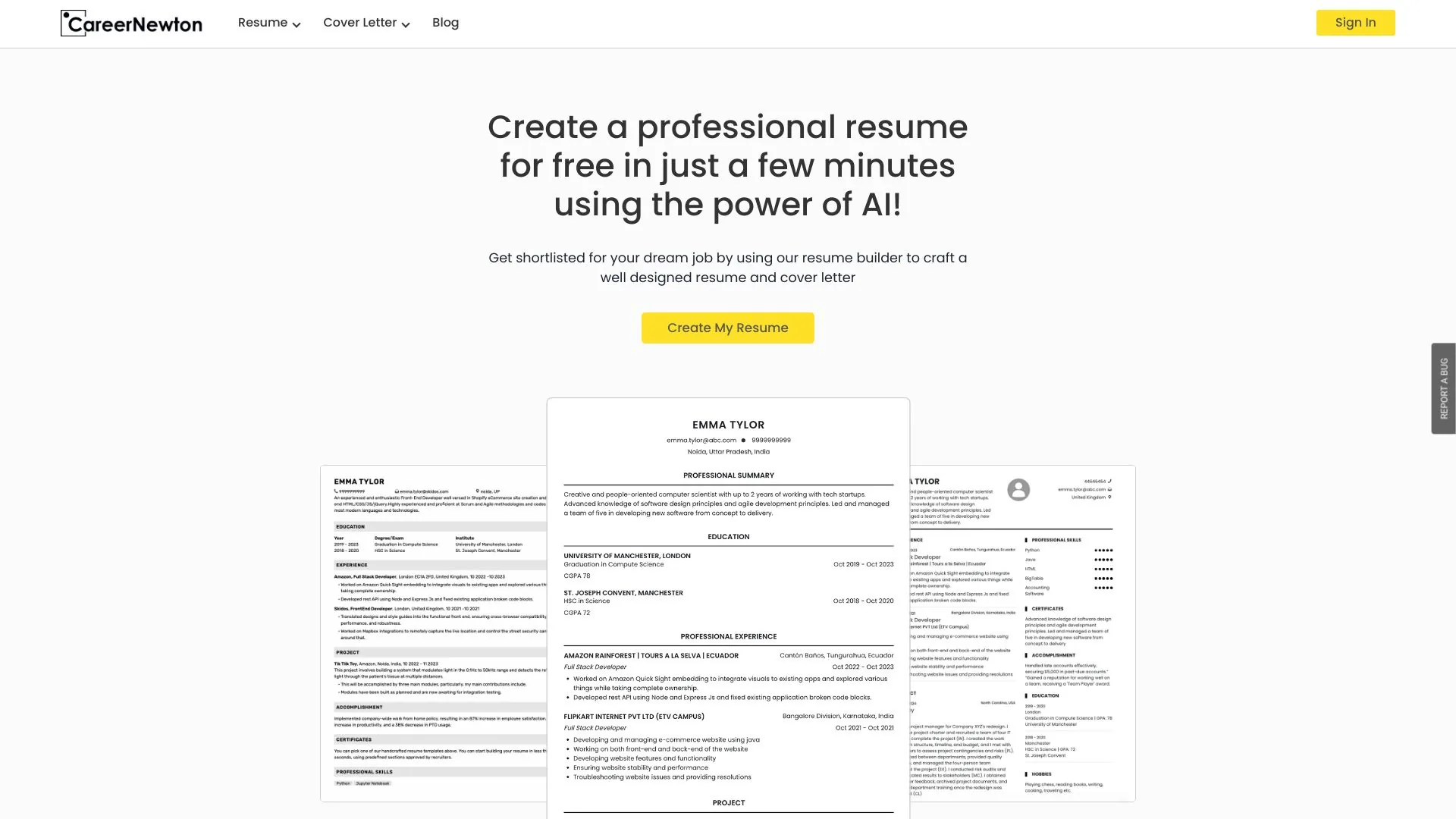 CareerNewton screenshot