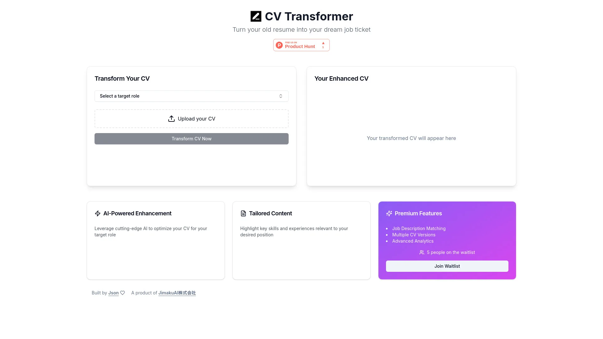 CV Transformer screenshot