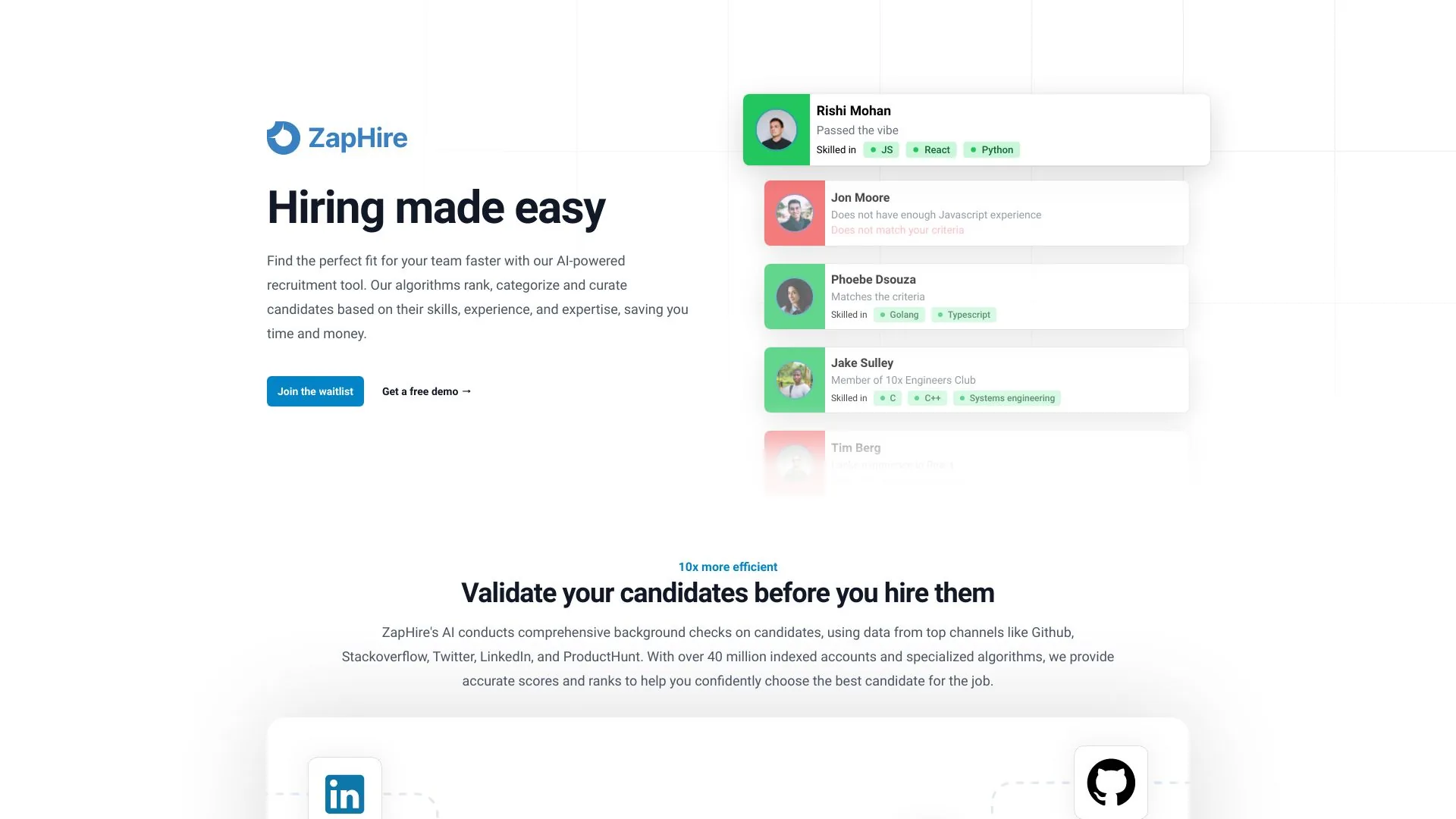ZapHire screenshot