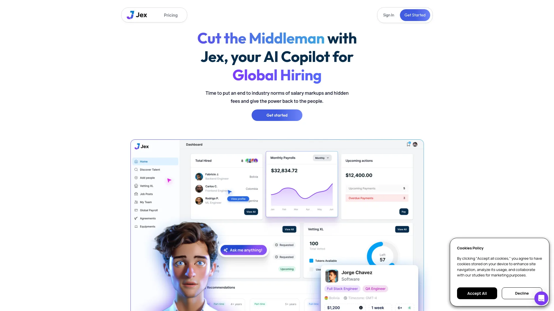 Jex AI Global screenshot