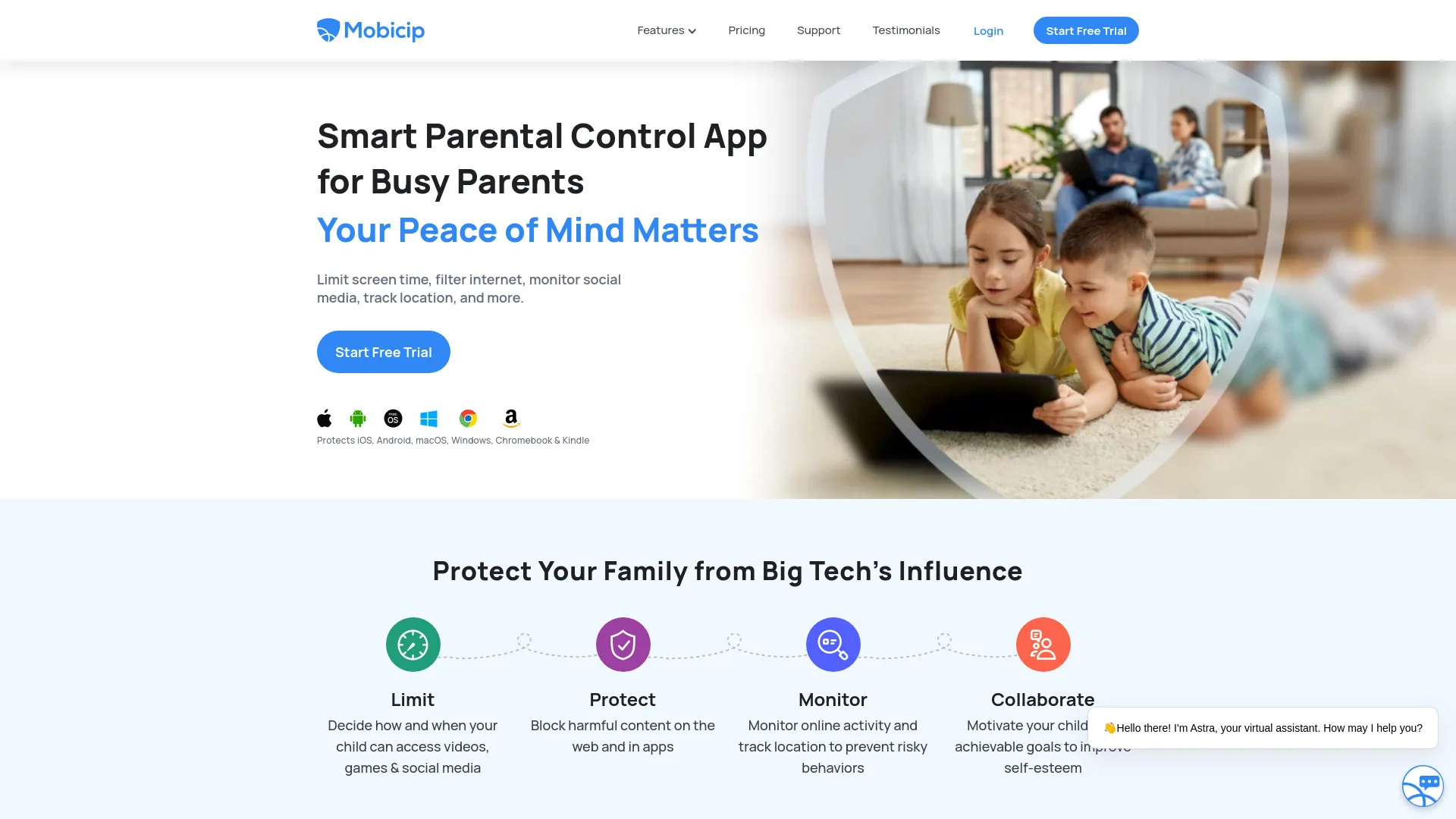 Mobicip Parental Control App screenshot