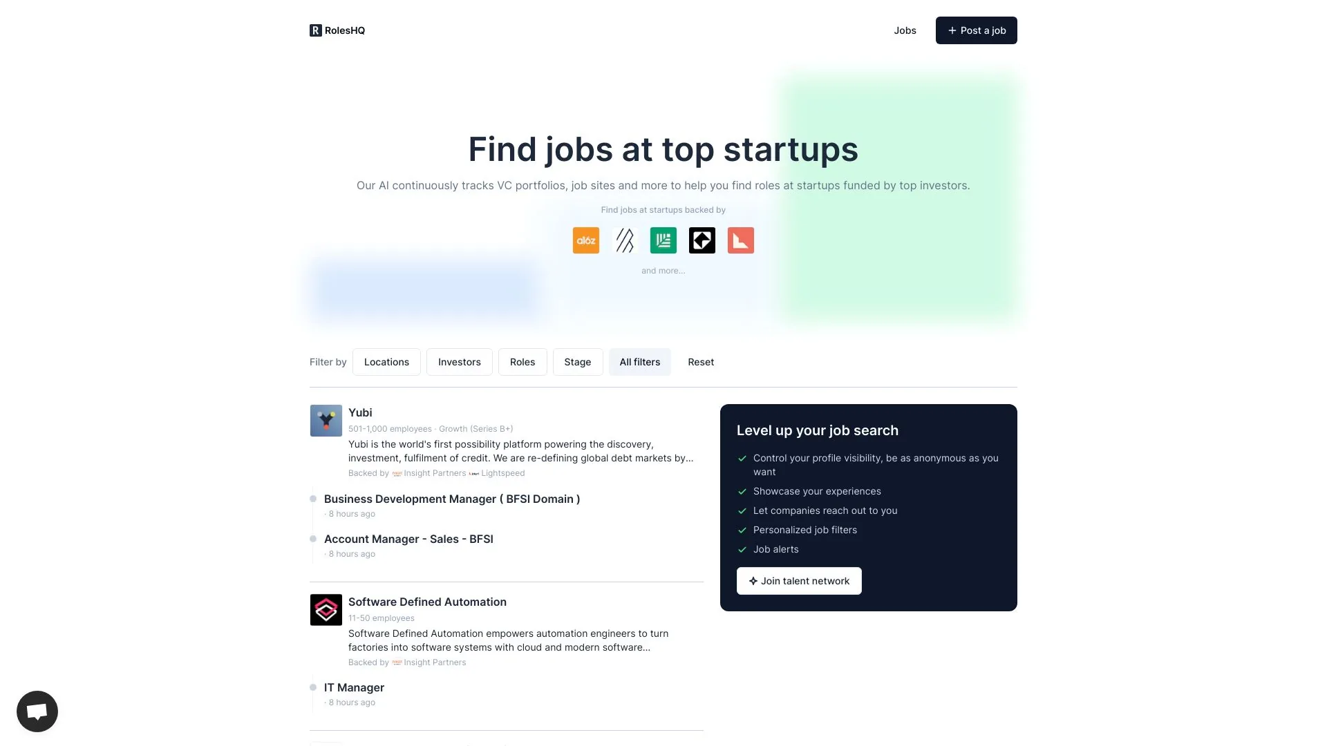 RolesHQ screenshot