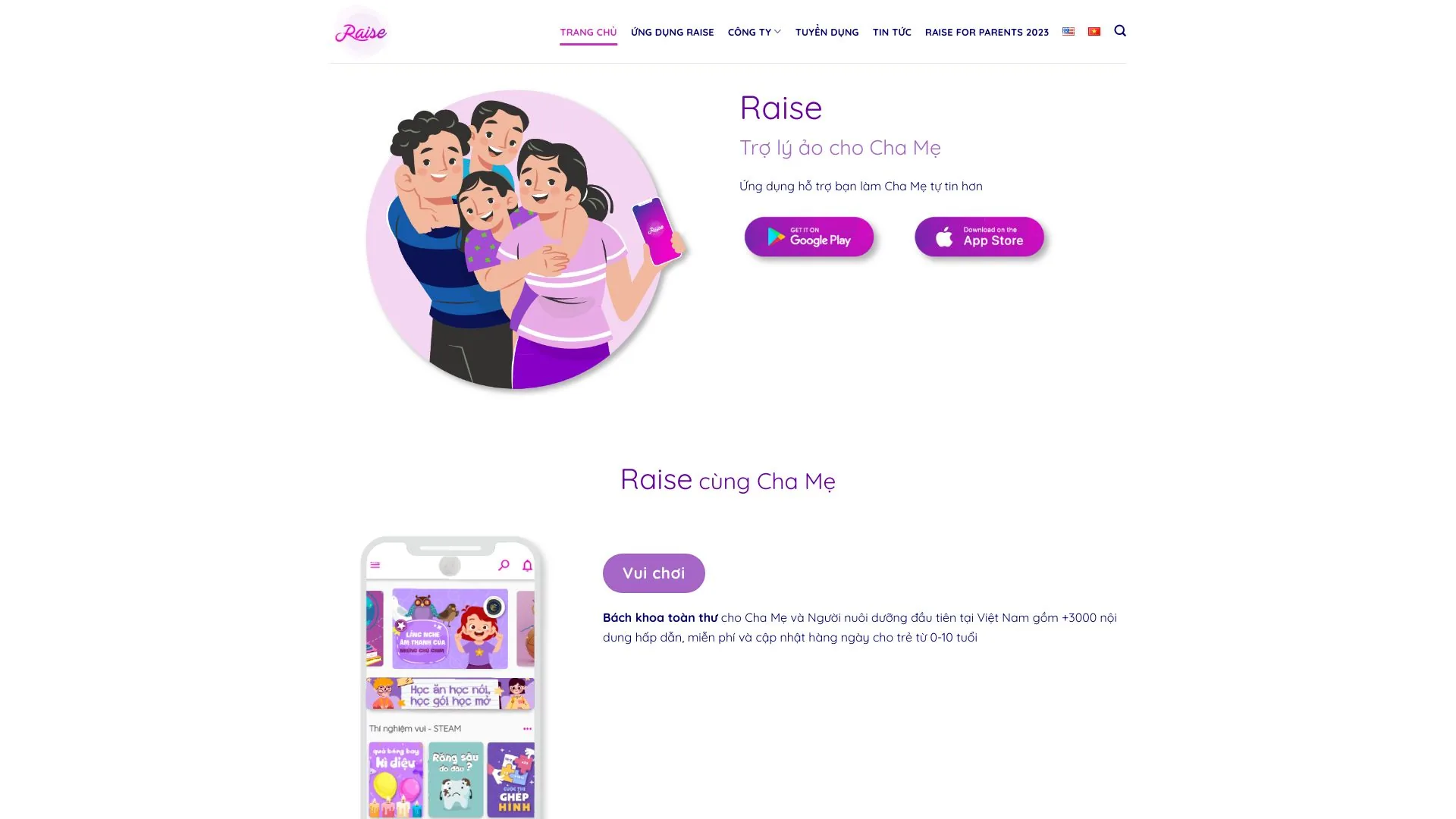 Raise | Trợ lý ảo cho cha mẹ screenshot