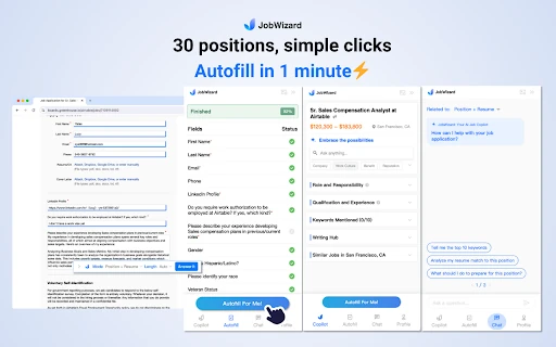 JobWizard screenshot