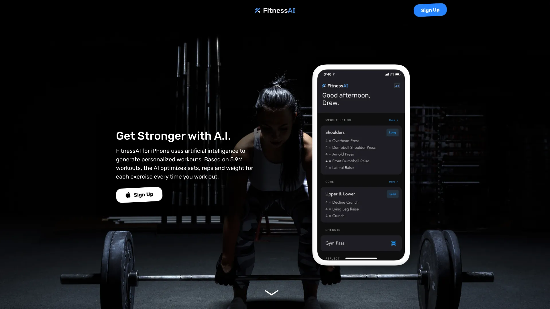 FitnessAI screenshot