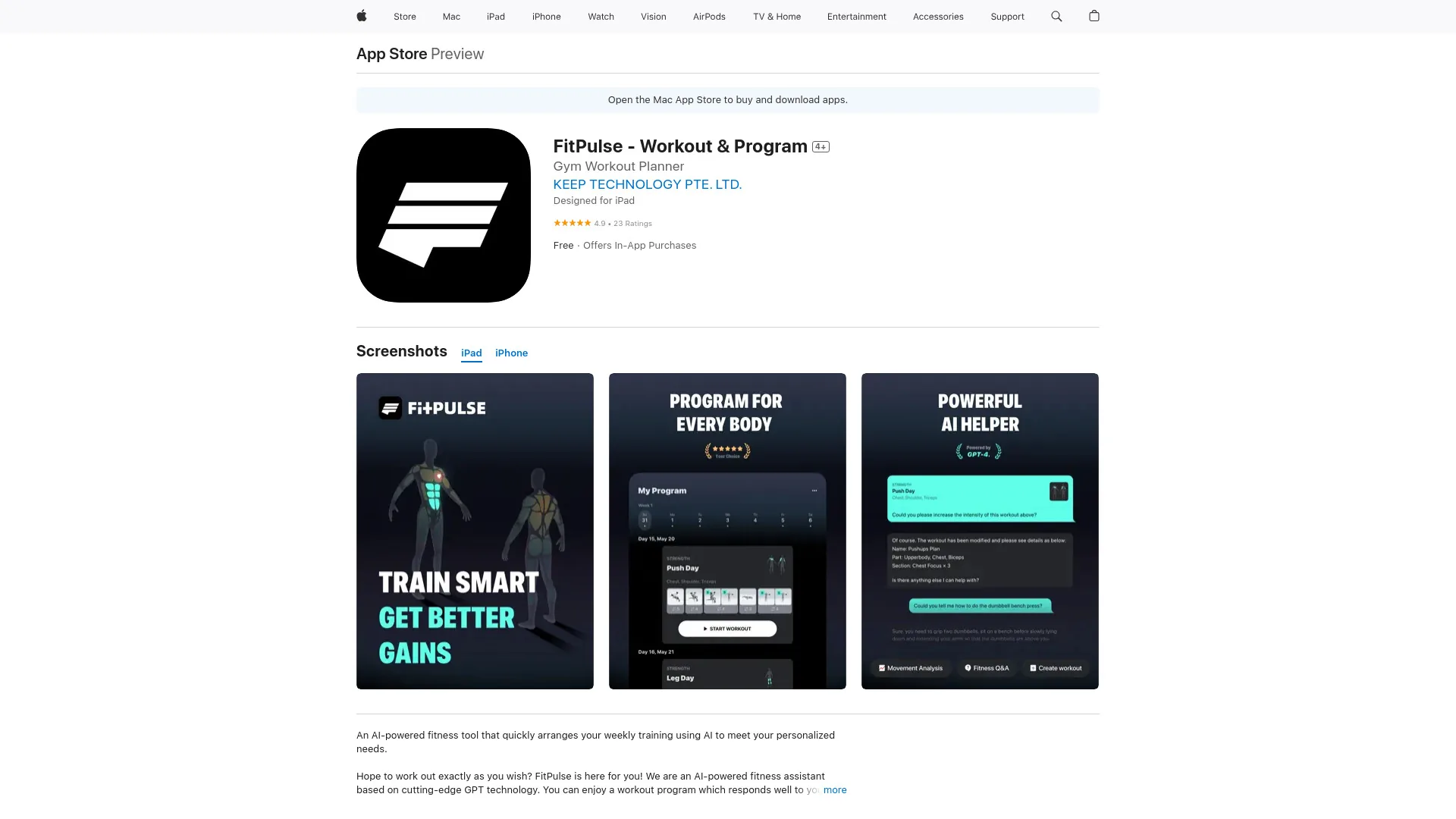 FitPulse - AI Fitness Trainer screenshot