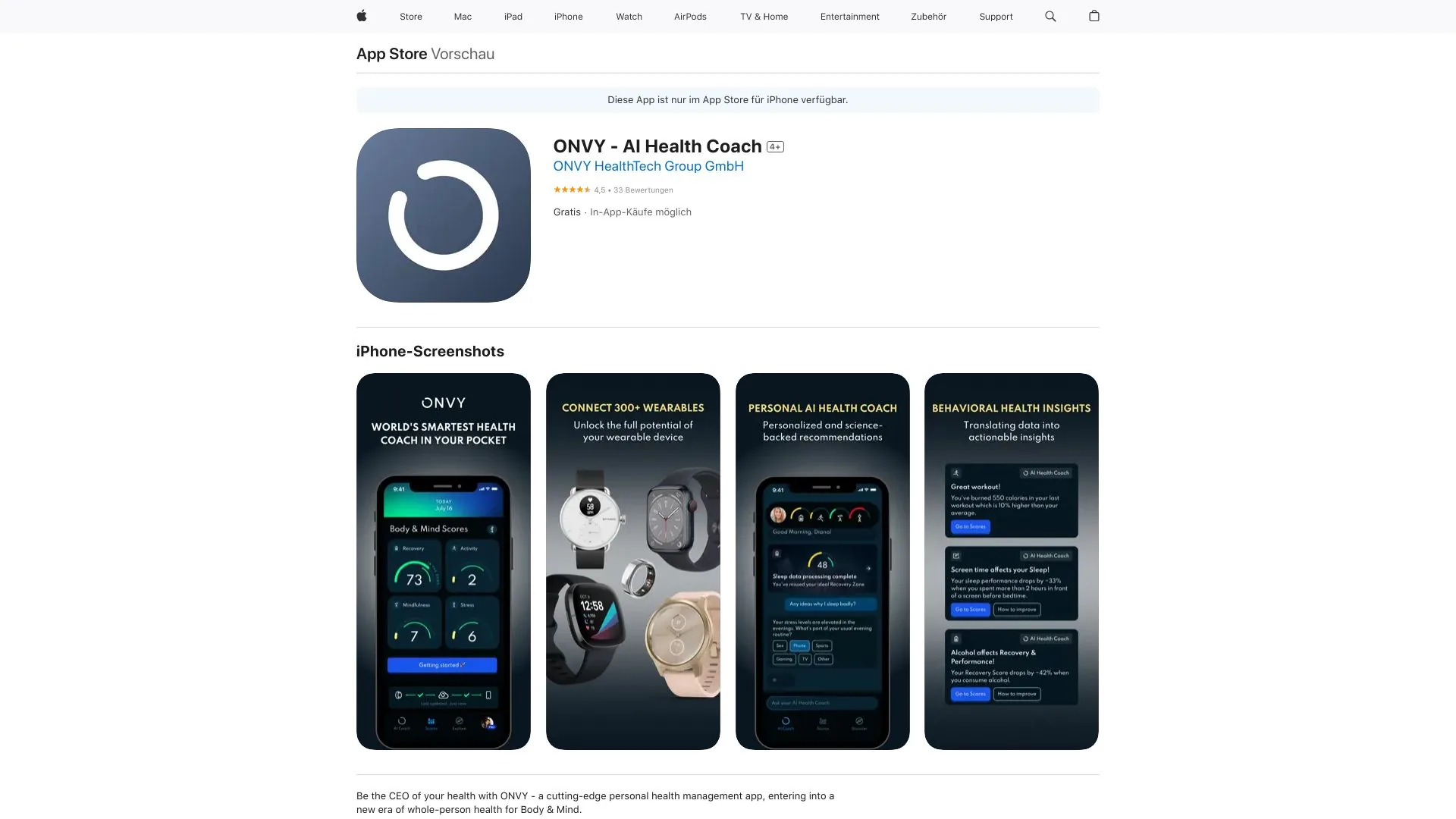 ONVY screenshot