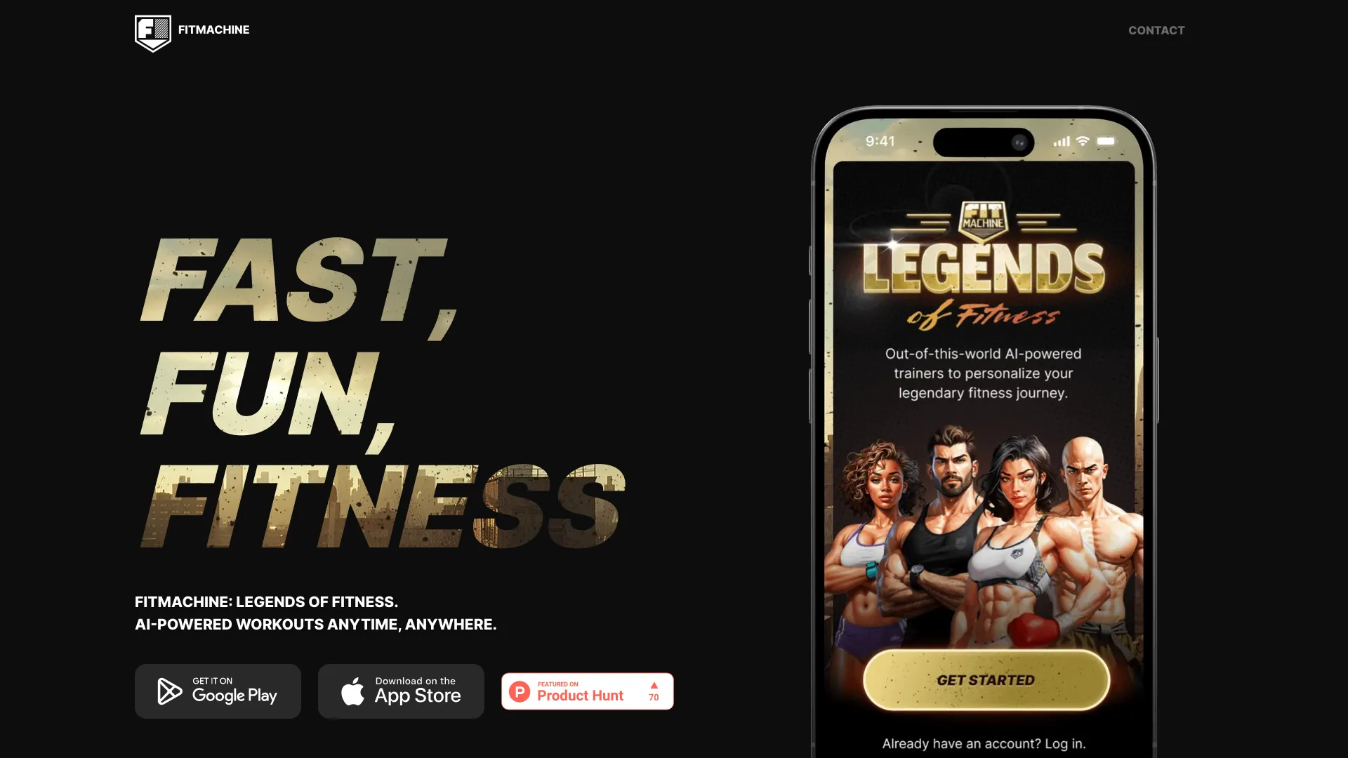 FitMachine: Legends of Fitness screenshot