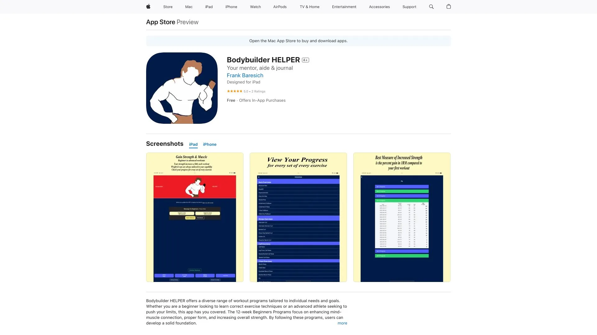 Bodybuilder Helper screenshot