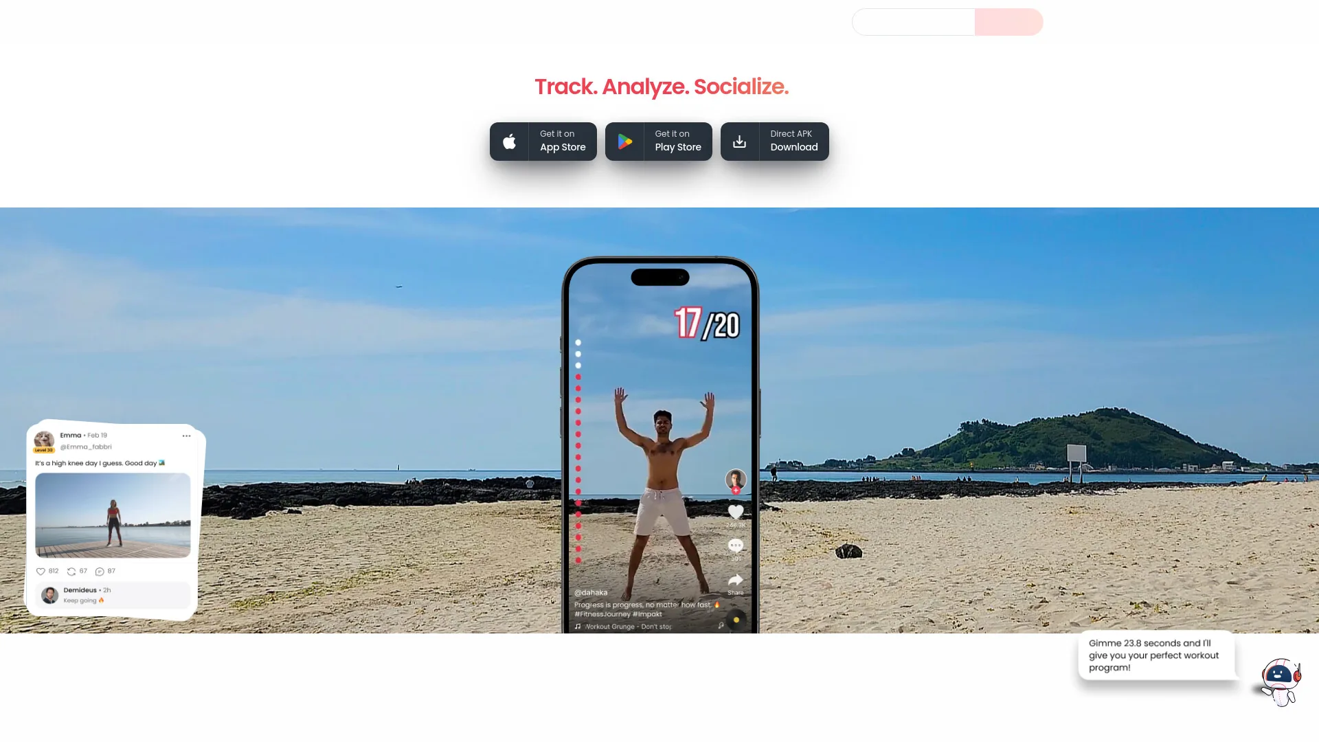 Impakt: AI Coach & Socials screenshot