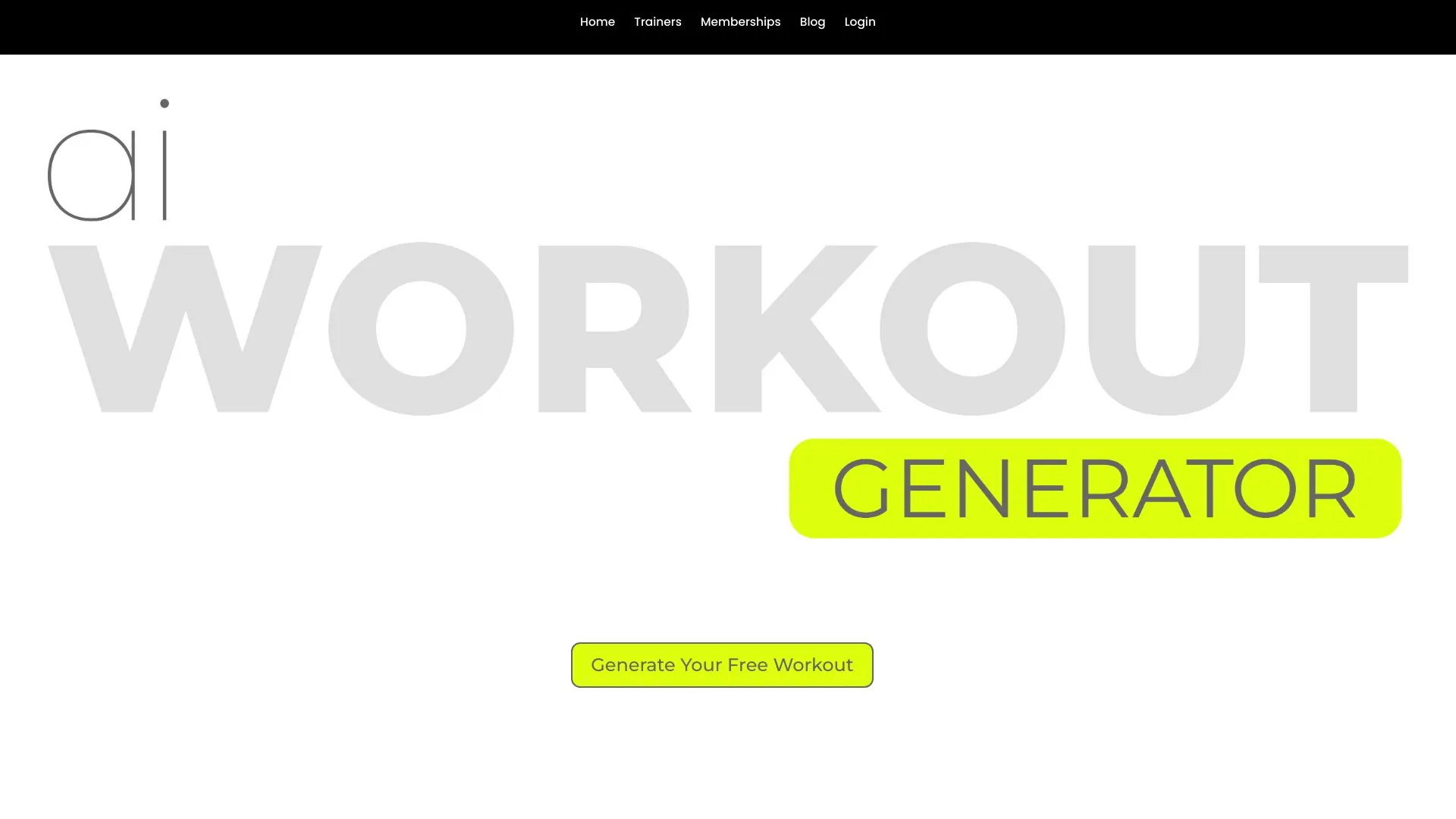 Ai Workout Generator screenshot