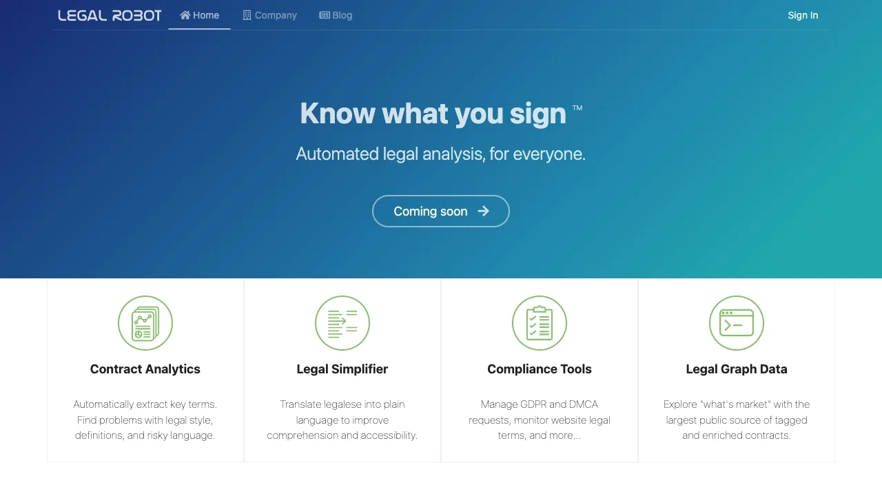 Legal Robot screenshot