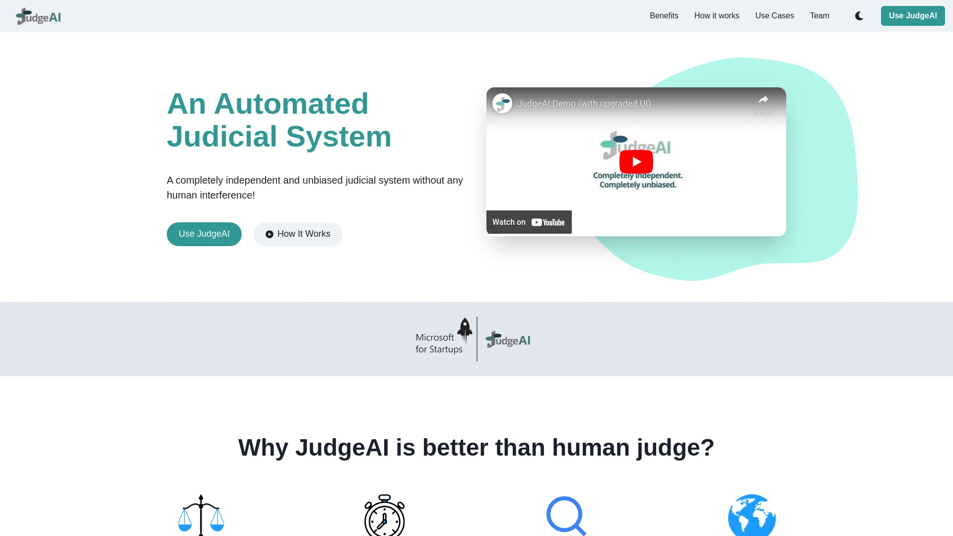 JudgeAI screenshot