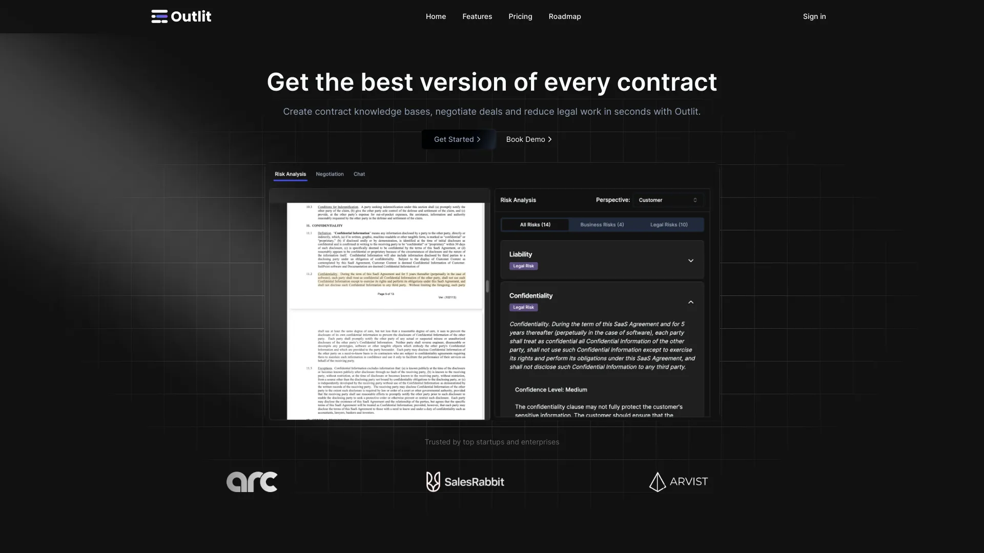 Outlit screenshot
