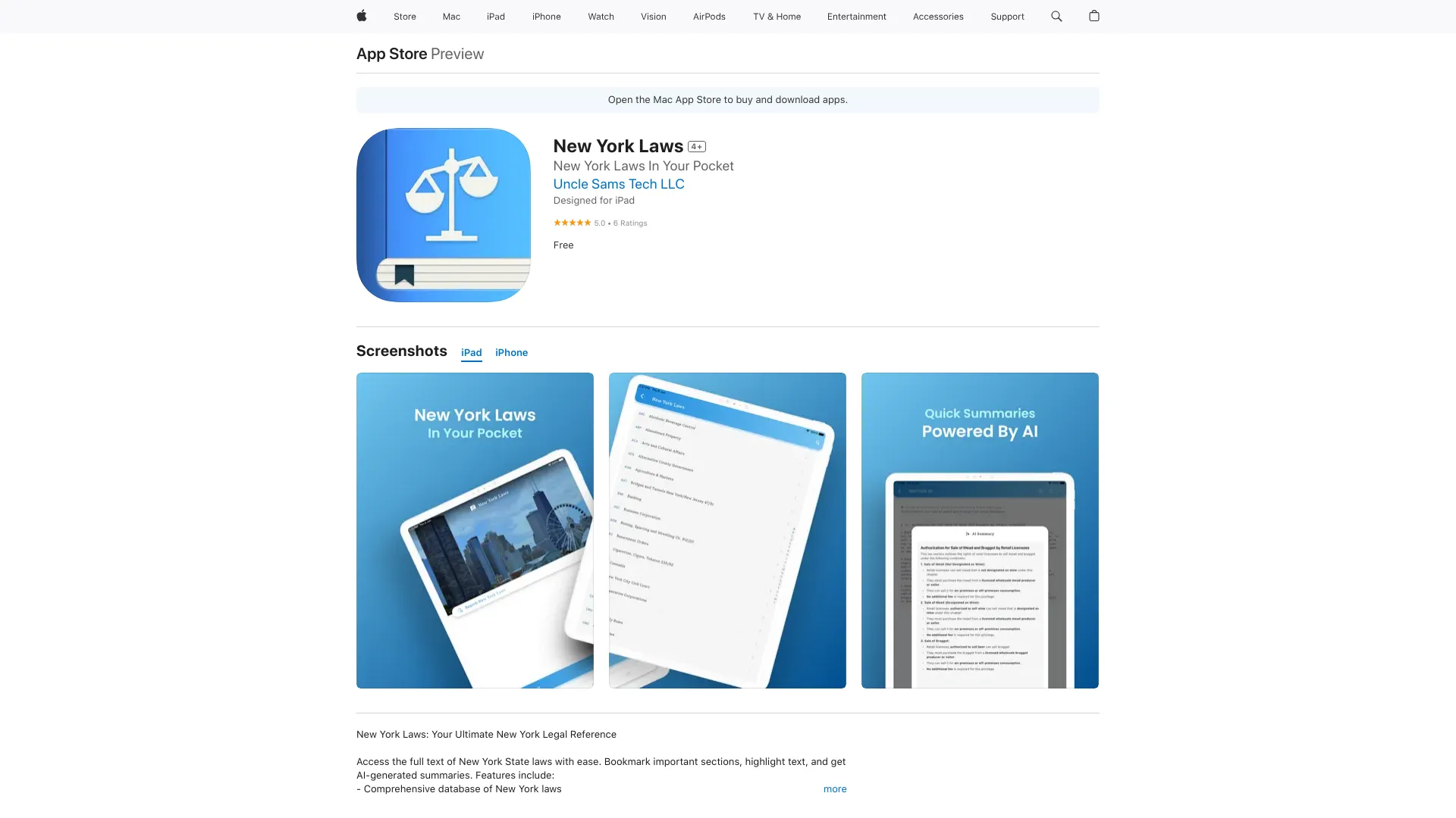 NY Laws App screenshot
