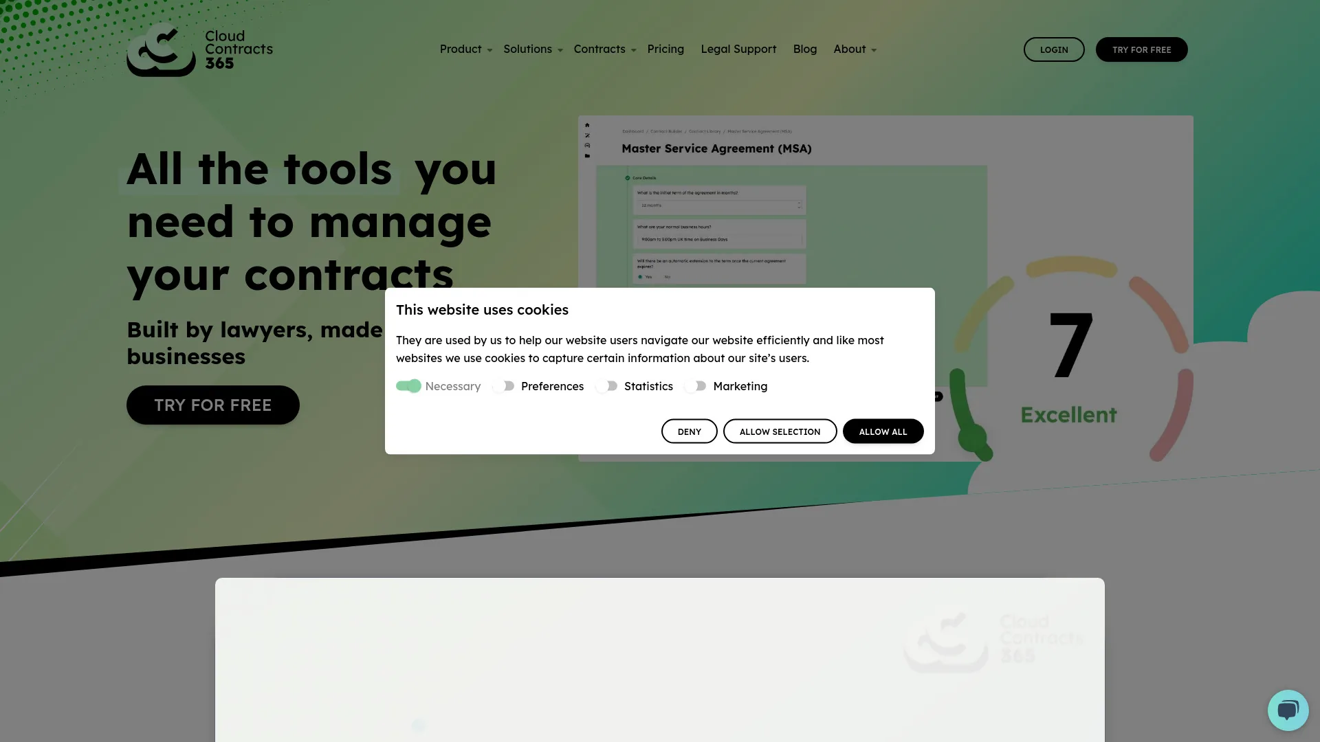 Cloud Contracts 365 screenshot