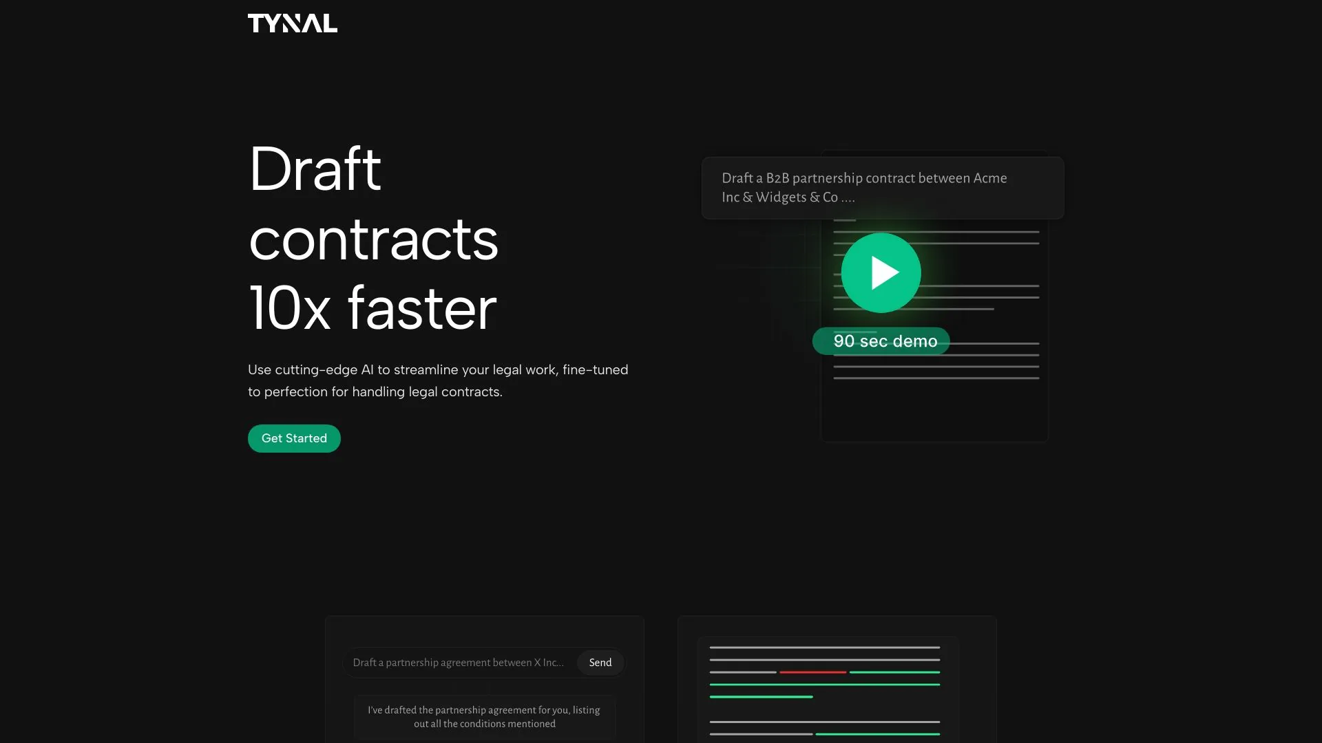 Tynal screenshot