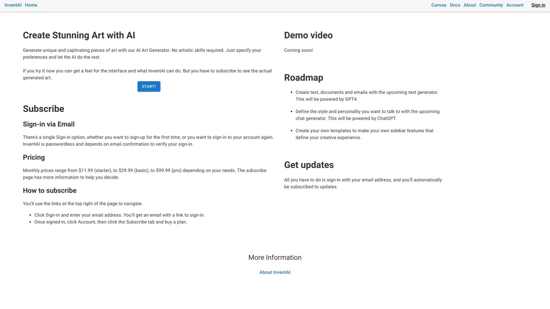 InventAI screenshot