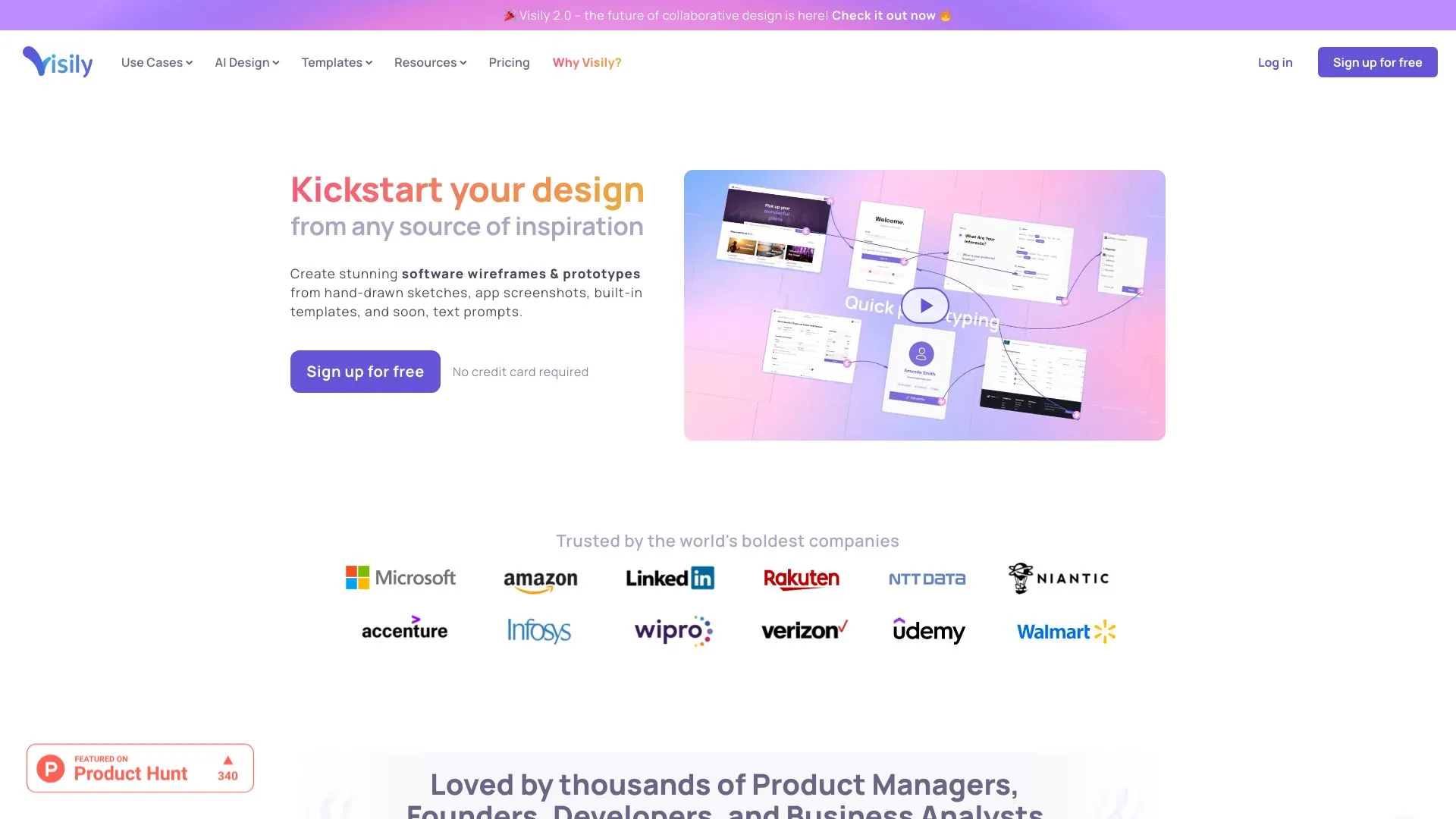 Visily screenshot