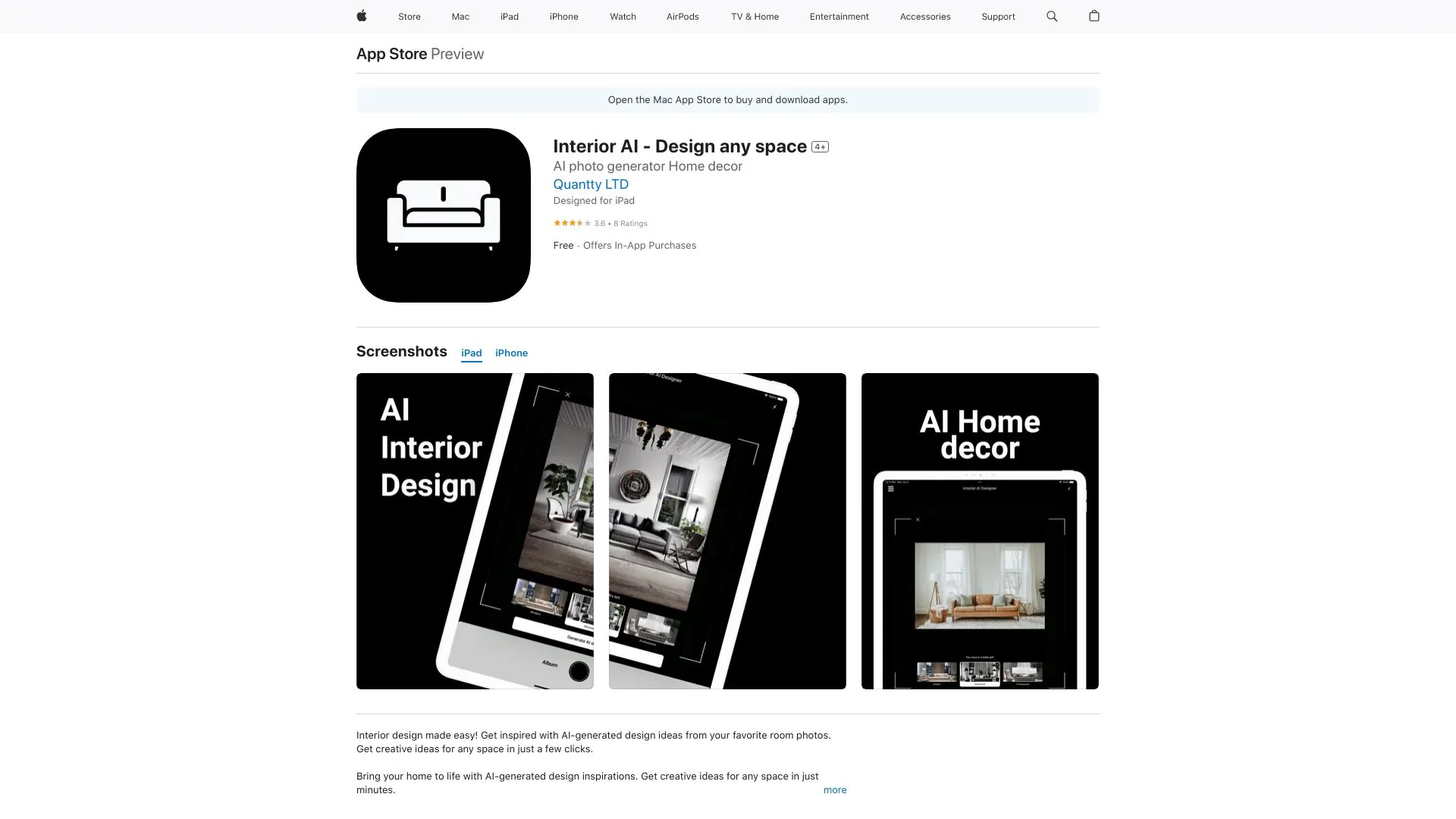 AI Interior Decor Ideas screenshot