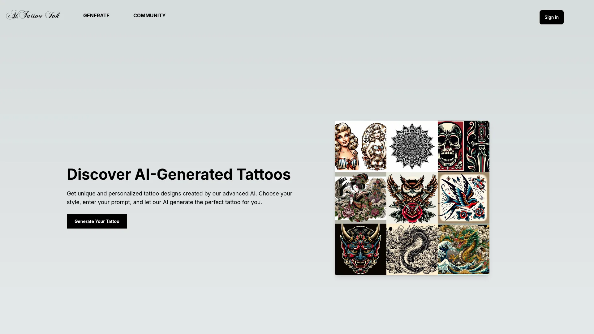 AiTattoo Ink screenshot