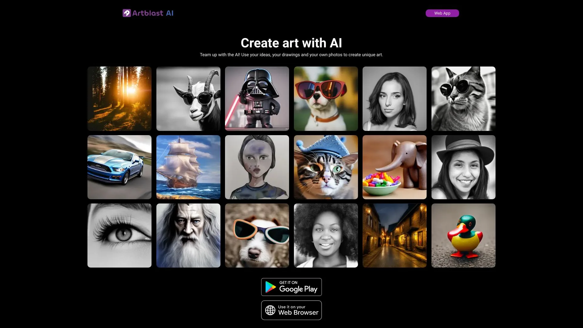 ArtBlast AI screenshot
