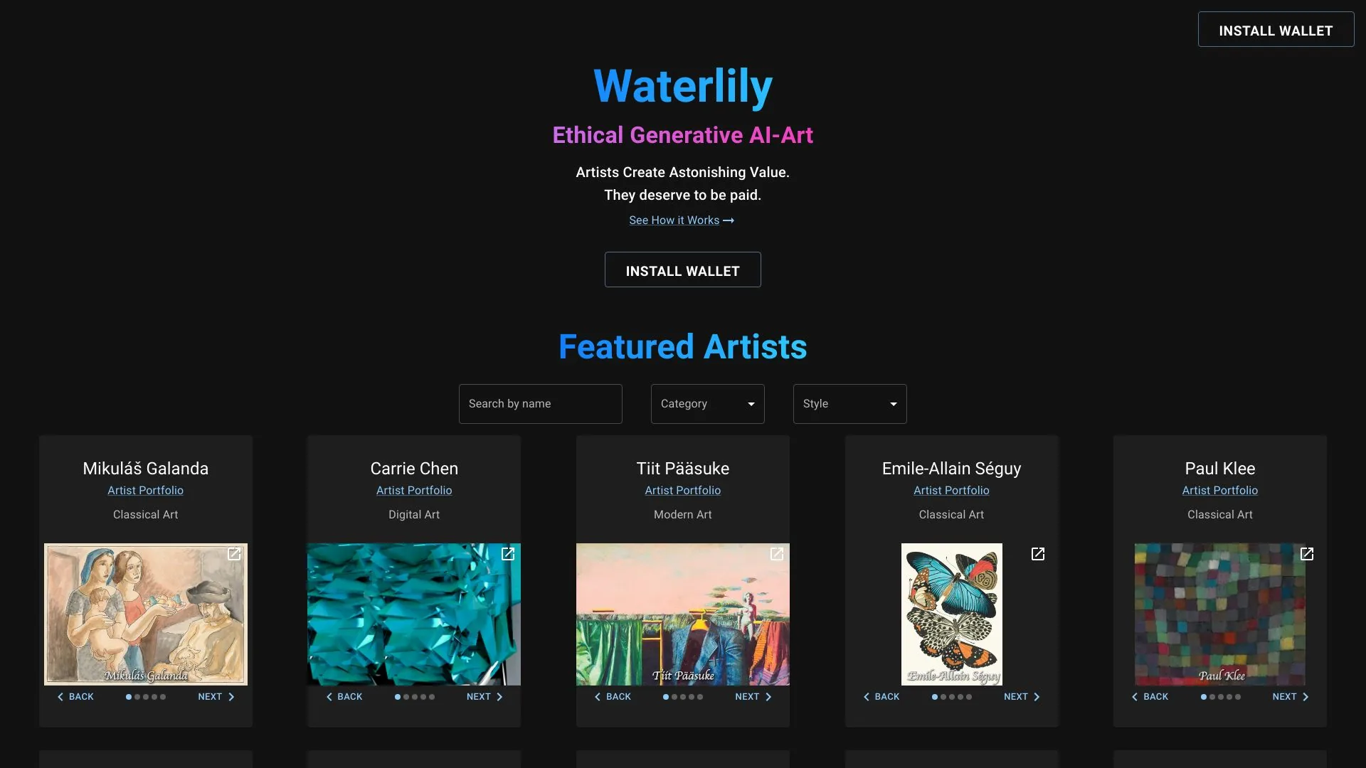 Waterlily screenshot
