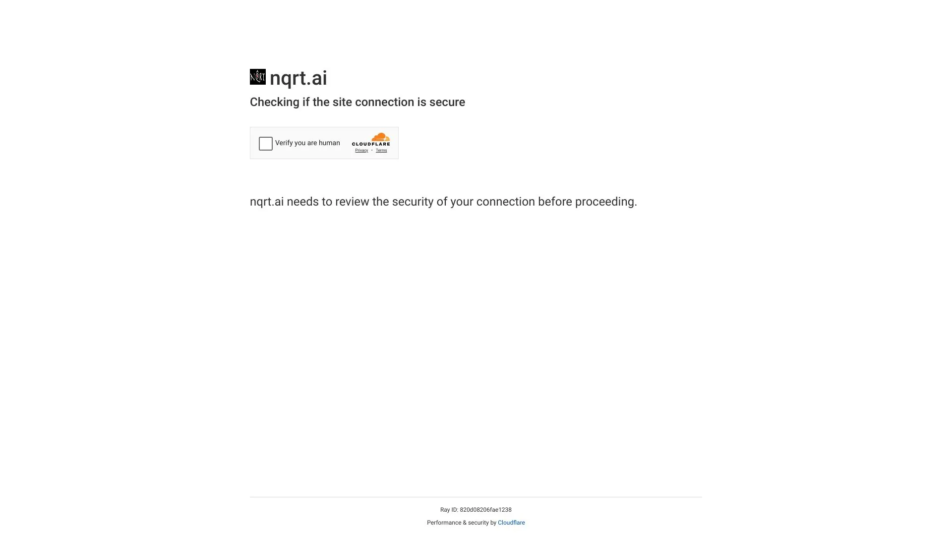 NQRT powered by generative AI screenshot