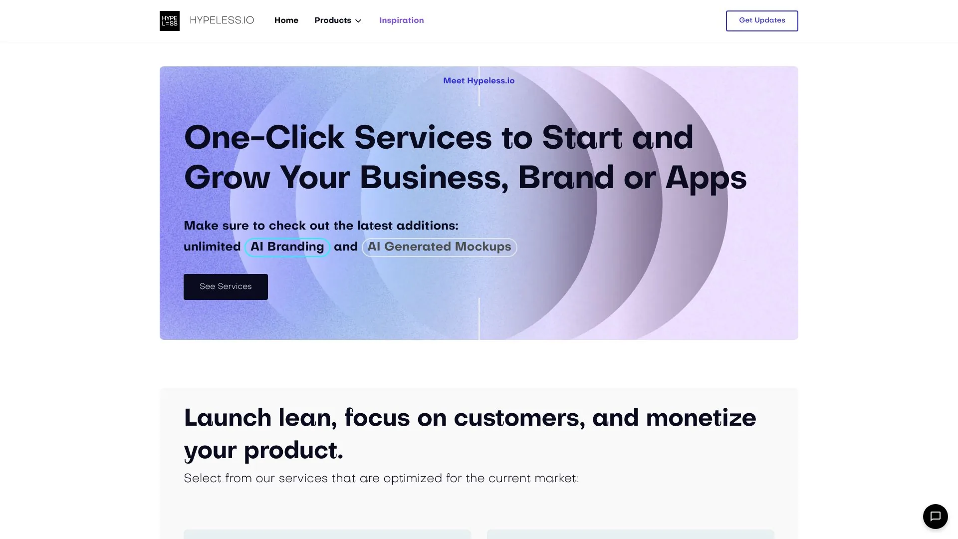 Hypeless.io screenshot