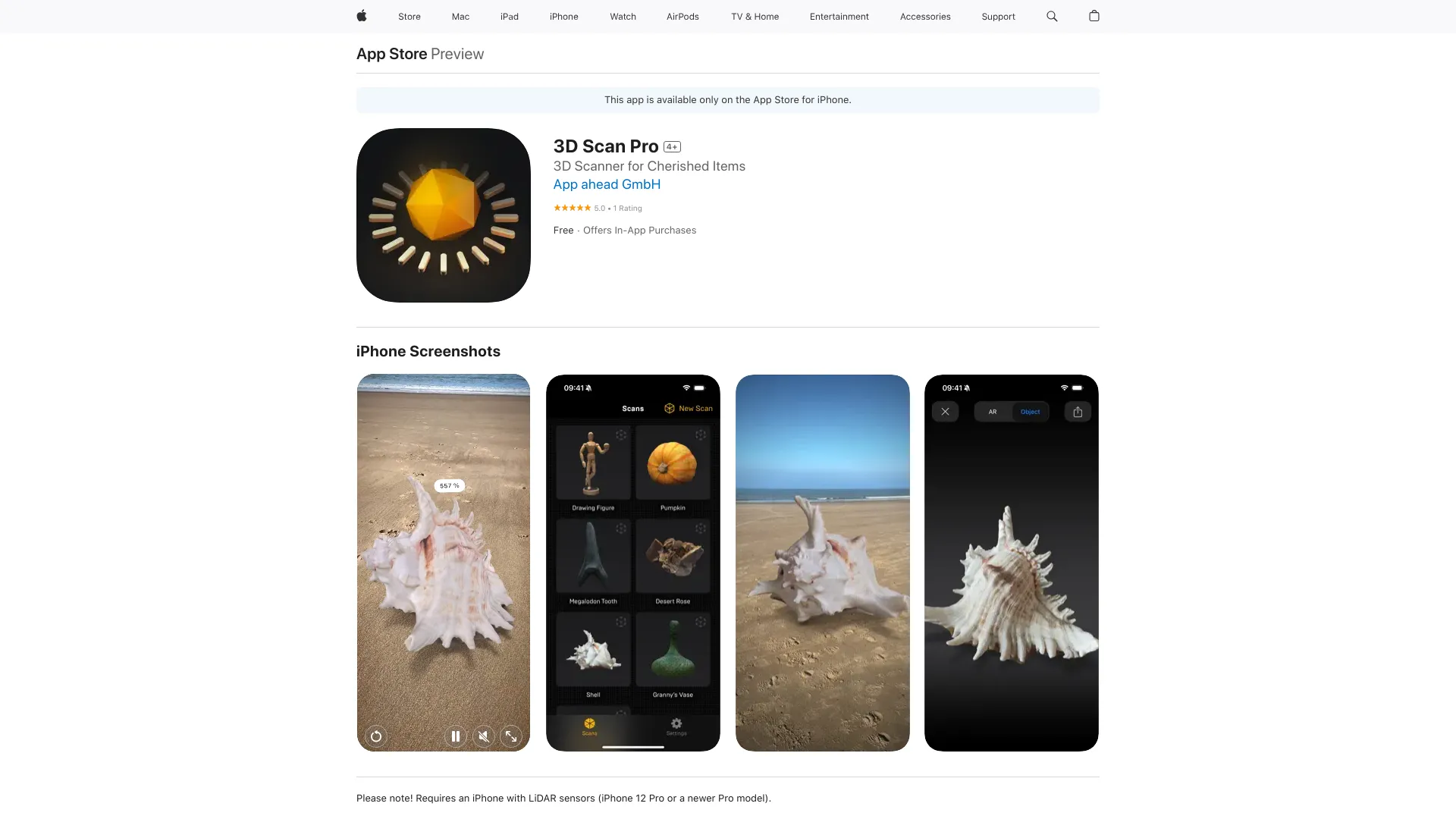 3D Scan Pro screenshot
