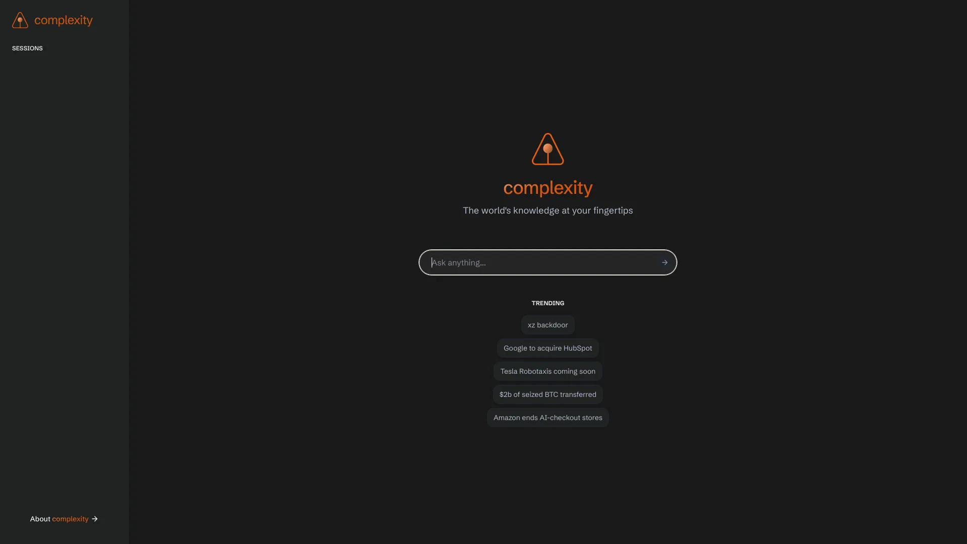 Complexity screenshot