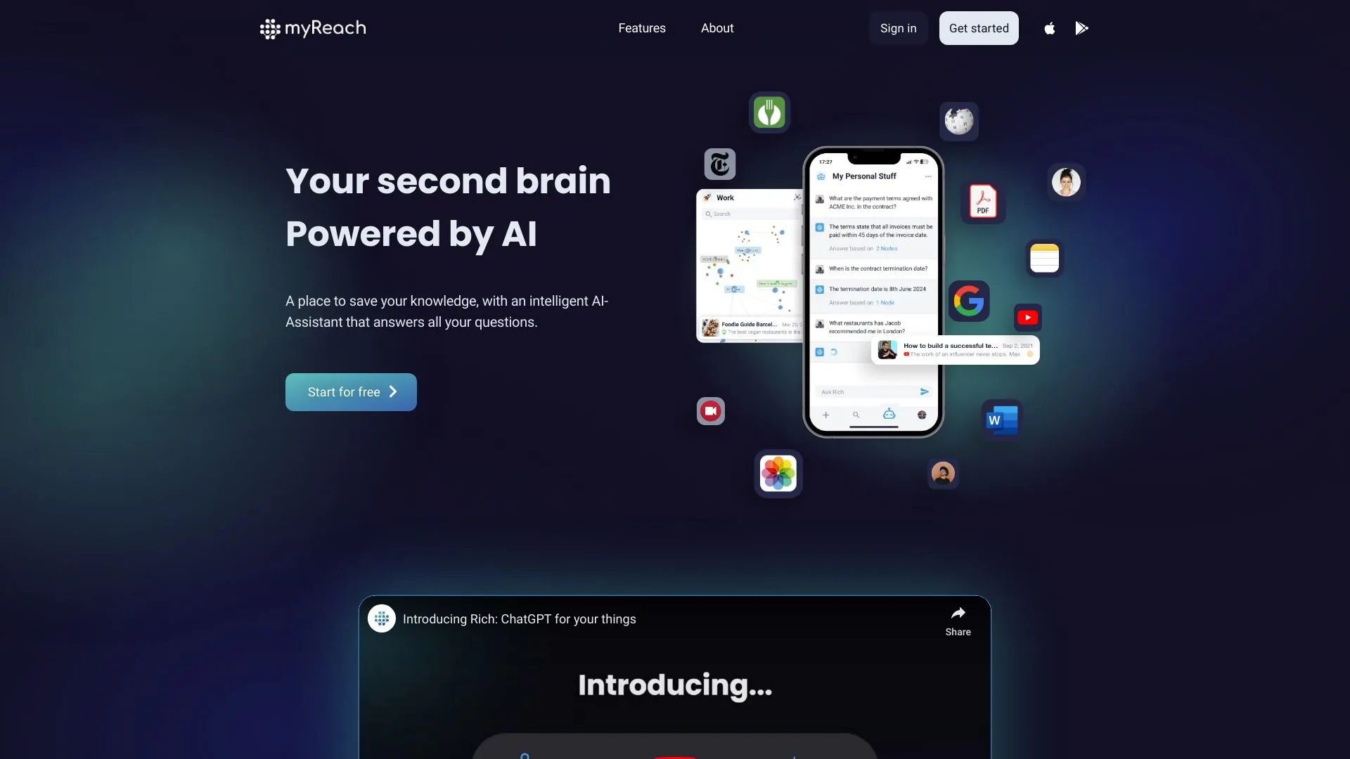myReach screenshot