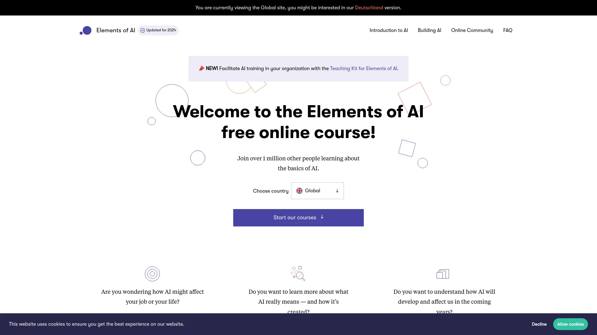 Elements of AI screenshot