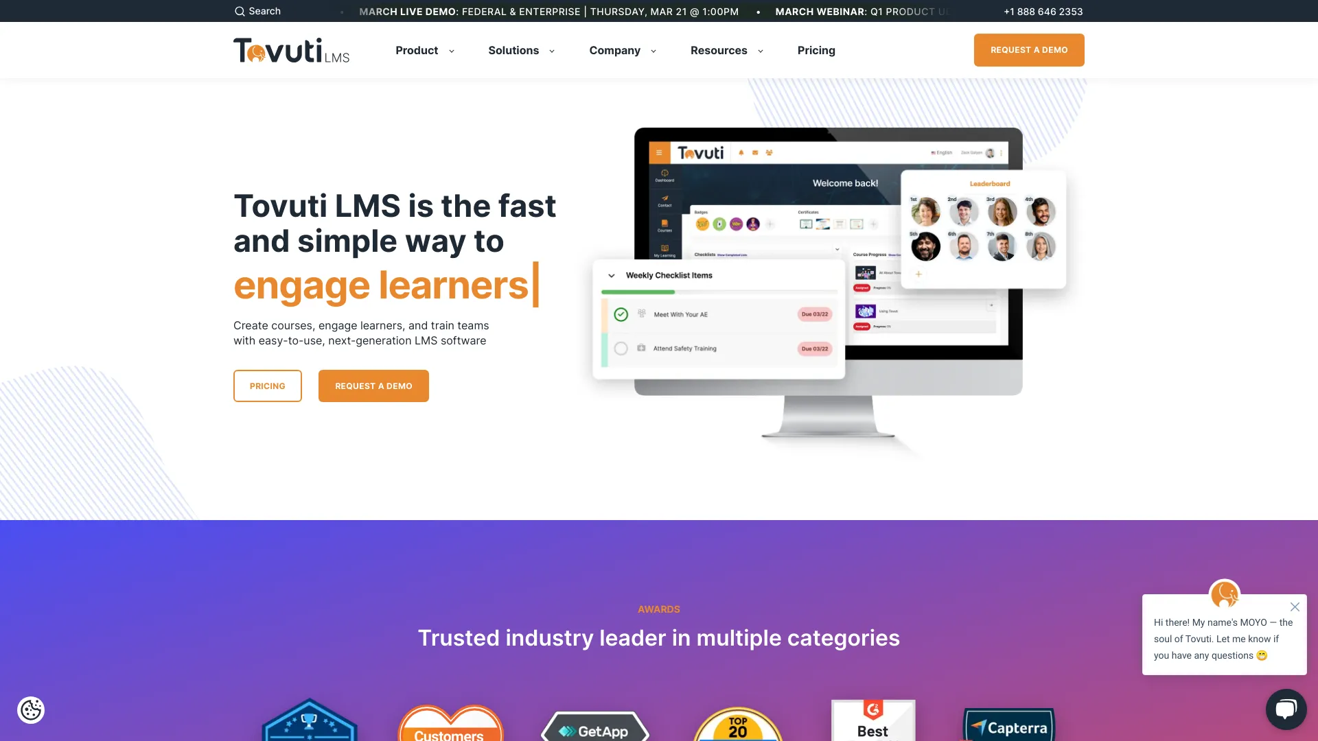 Tovuti LMS Software screenshot