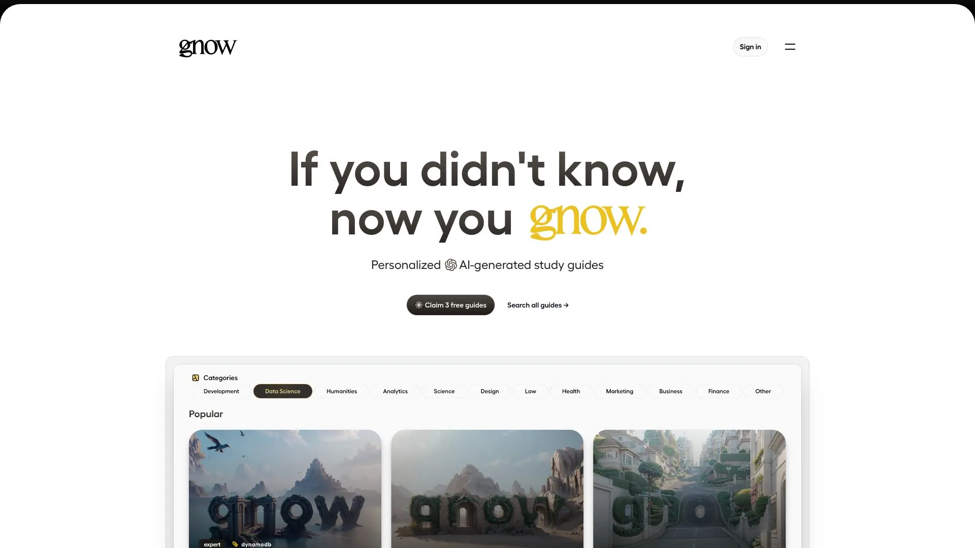 Gnow screenshot
