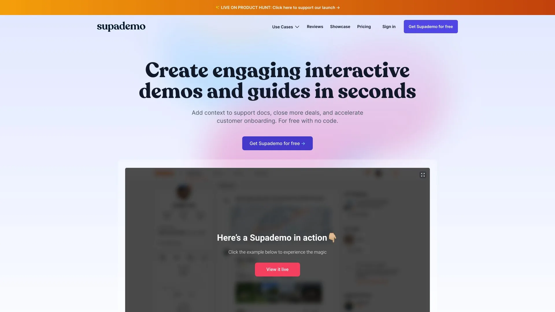 Supademo screenshot