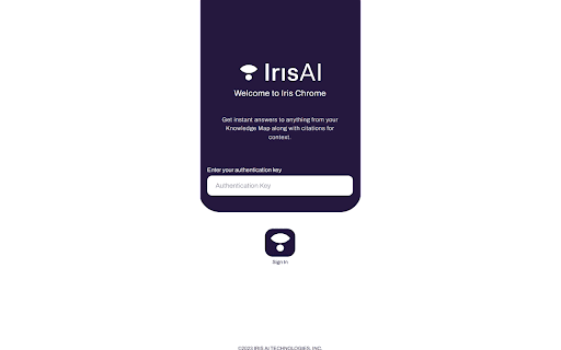IRIS Chrome screenshot